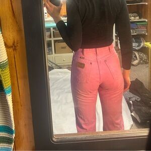 Wrangler Hot Pink High-Waisted Jeans